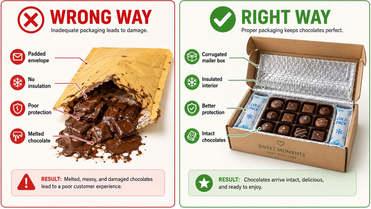 Common Chocolate Shipping Mistakes Common Chocolate Shipping Mistakes