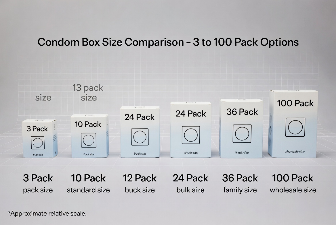 Condom Pack Size Overview Condom Pack Size Overview