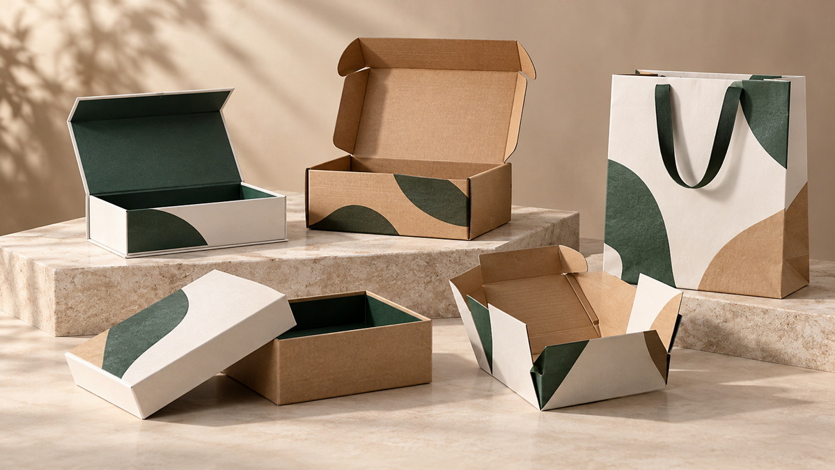 Custom Kraft And Coated Paper Packaging Collection