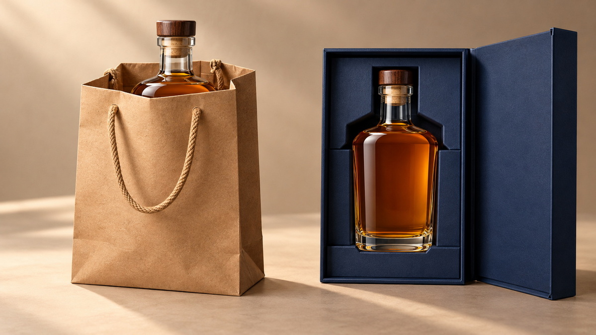 Paper Liquor Bags And Rigid Boxes Comparison