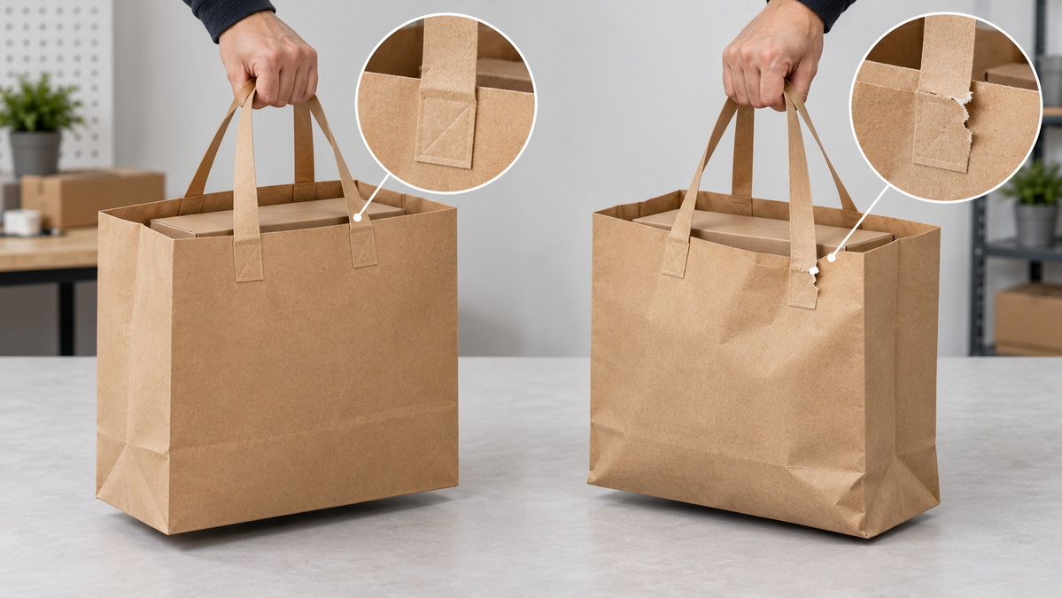 Wide Gusset Paper Bag Load Testing