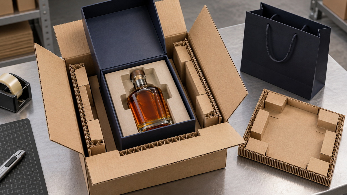 Complete Liquor Gift Packaging And Shipping System