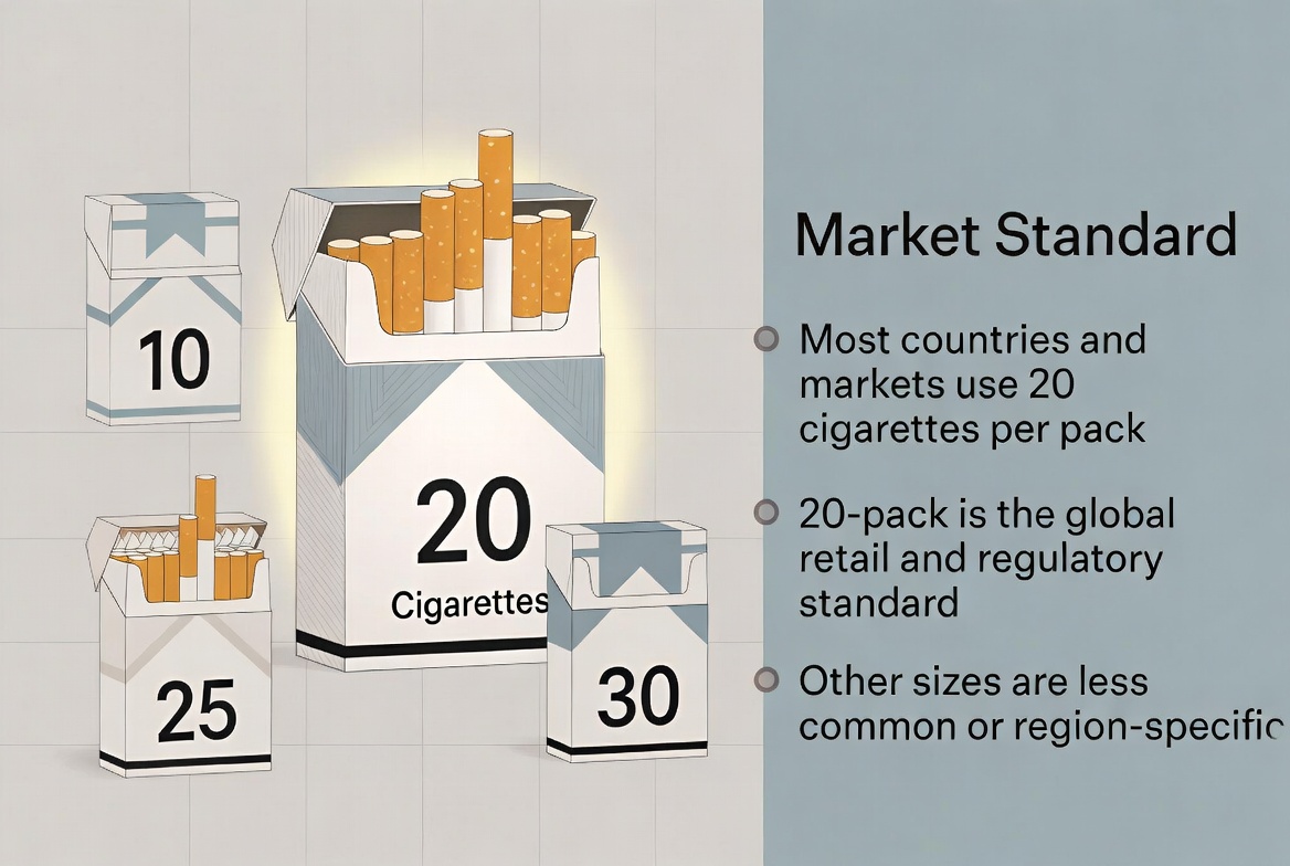 How Many Cigarettes In A Pack Infographic How Many Cigarettes In A Pack Infographic