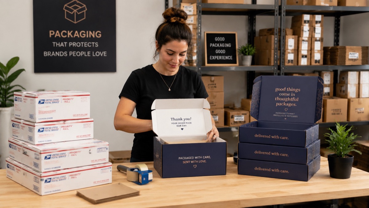 Small Business Packing Station Small Business Packing Station