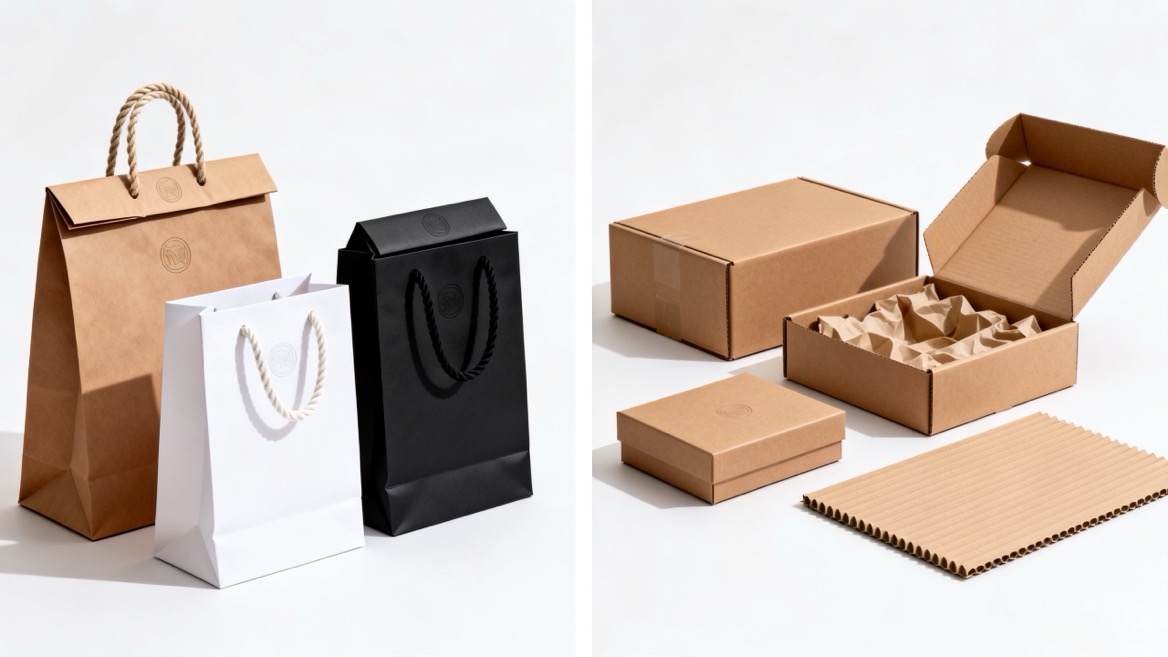Paper Bags And Corrugated Boxes Comparison Paper Bags And Corrugated Boxes Comparison
