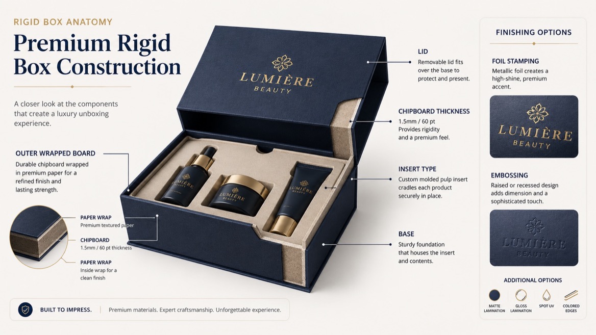 Rigid Box Structure And Inserts