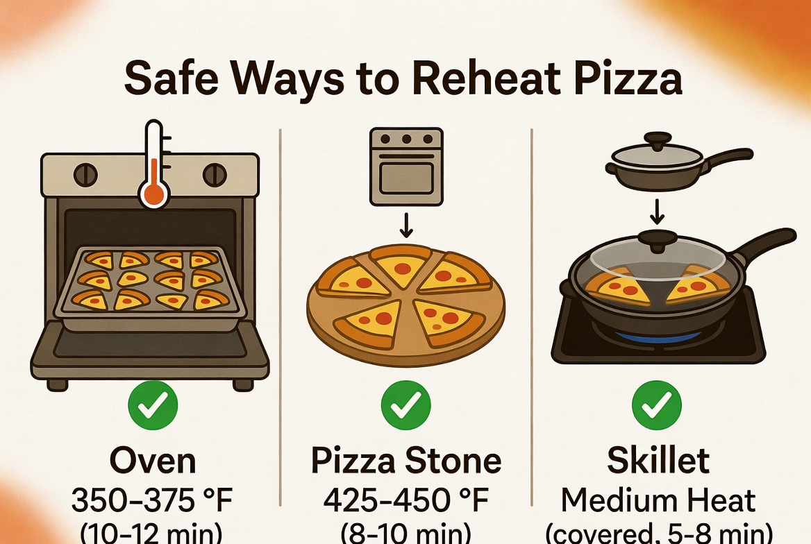 Safe Pizza Reheating Methods Overview