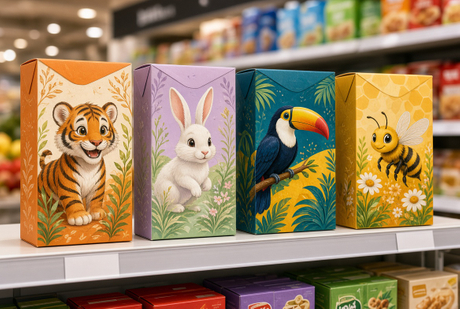 Iconic Cereal Mascot Packaging Display.jpg