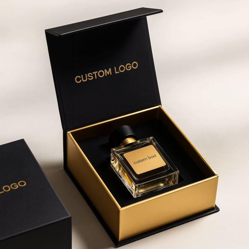 Custom Logo Perfume Magnetic Box Luxury Rigid Gift Packaging for Fragrance Bottles