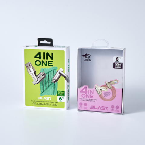 Custom Clear Window Rigid Boxes for Consumer Electronics Packaging