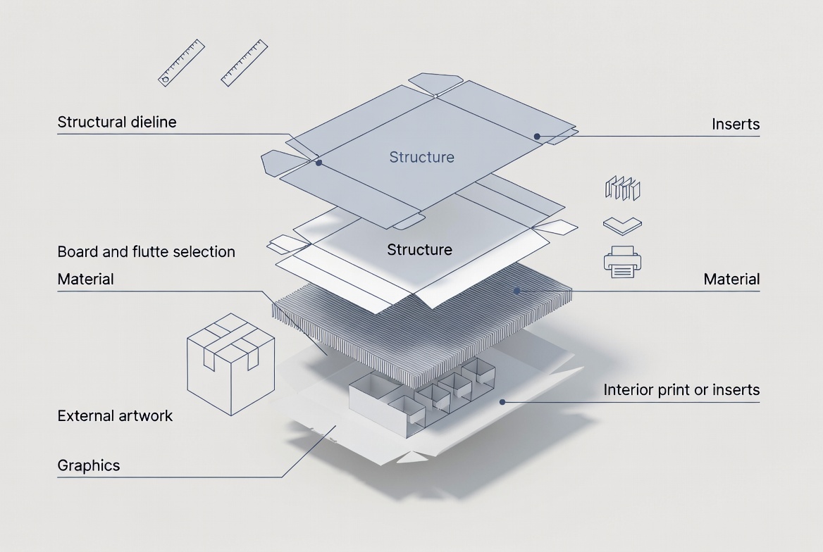 Custom Shipping Box Design Layers Custom Shipping Box Design Layers