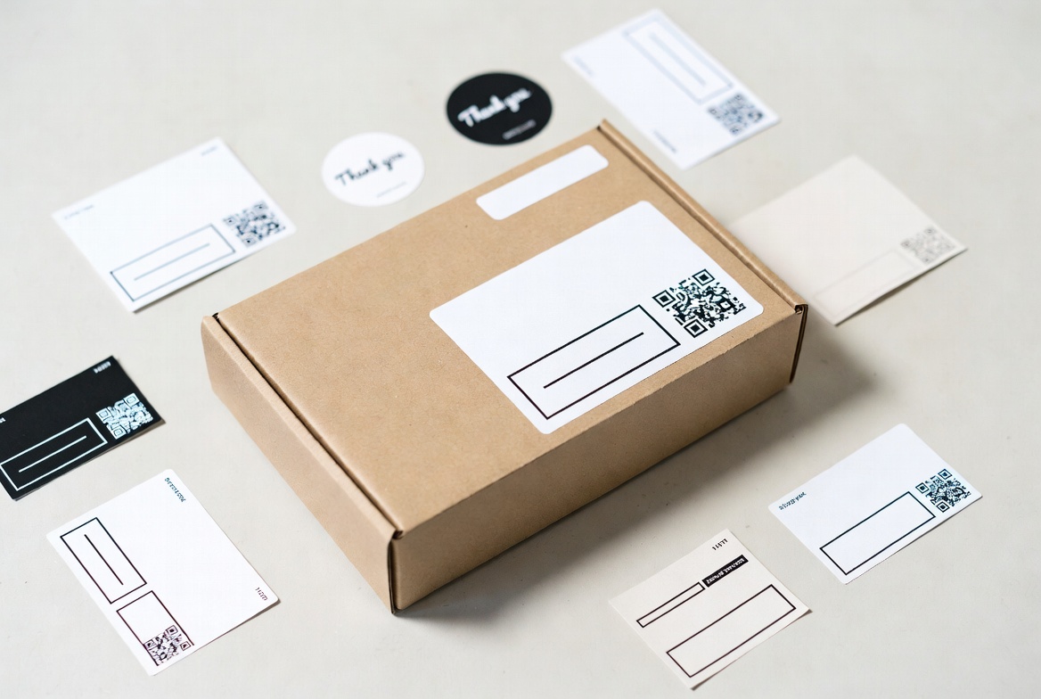 Plain Box With Branded Labels