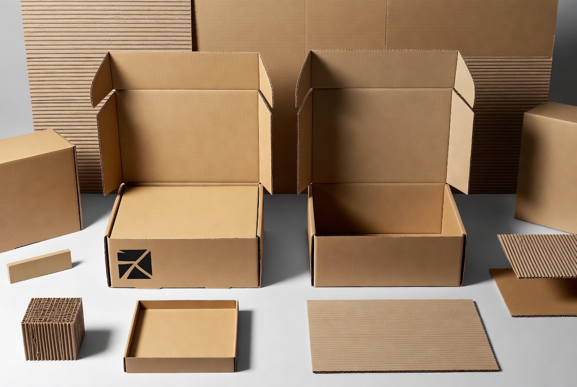 Mailer And Shipping Box Comparison Layout
