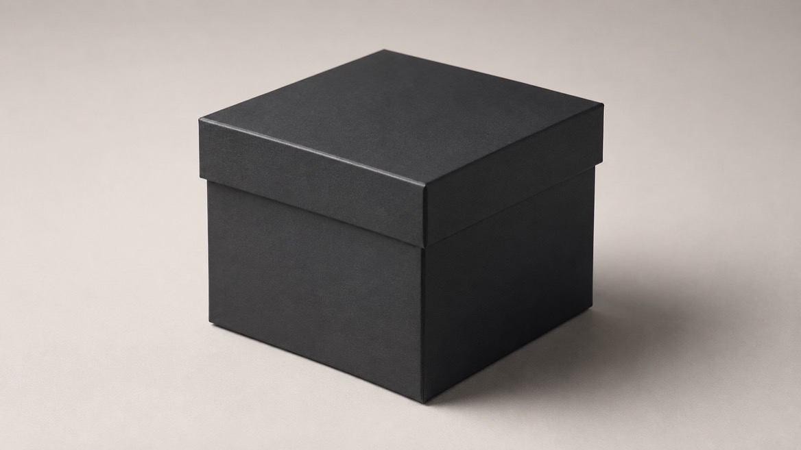 Premium Rigid Gift Box On Clean Studio Background