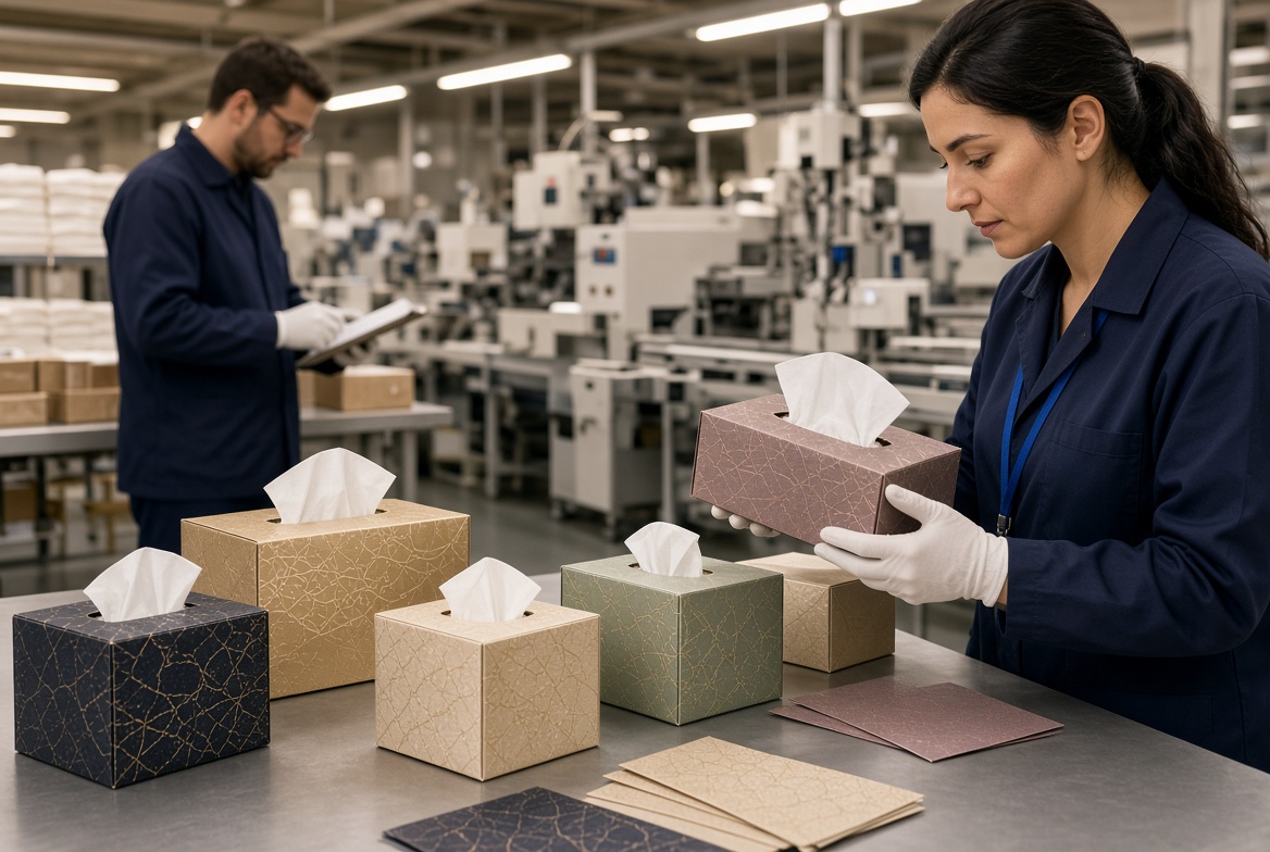 Premium Tissue Box Packaging Production Premium Tissue Box Packaging Production