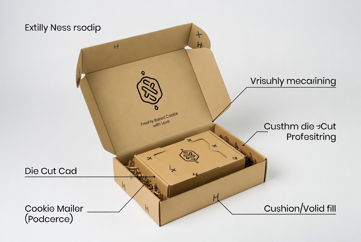 Custom Cookie Mailer Box With Insert