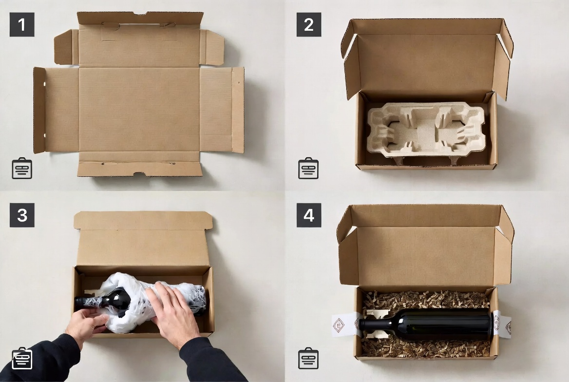 Wine Packaging Step Guide