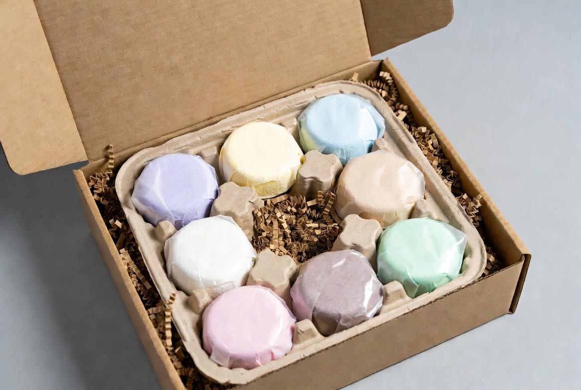 Custom Mailer Box With Bath Bomb Inserts