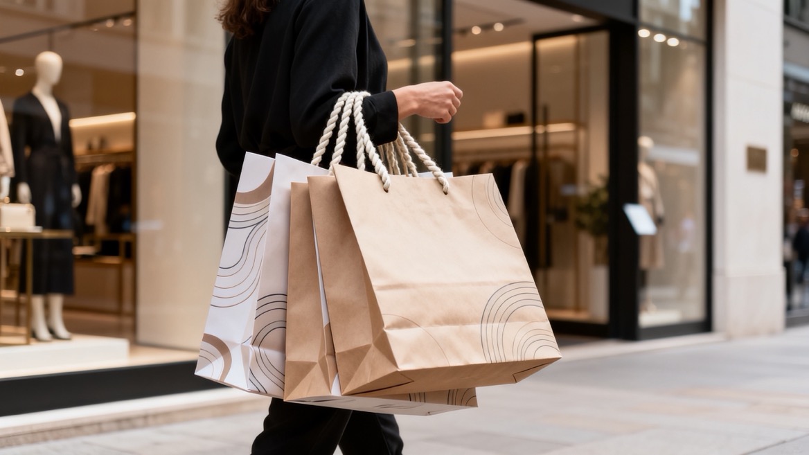 Branded Paper Shopping Bag Retail Experience