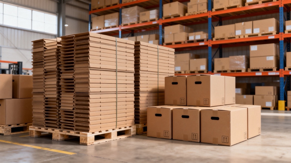 Flat Pack Packaging Logistics Efficiency Flat Pack Packaging Logistics Efficiency