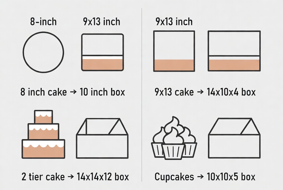 Cake Box Size Matrix