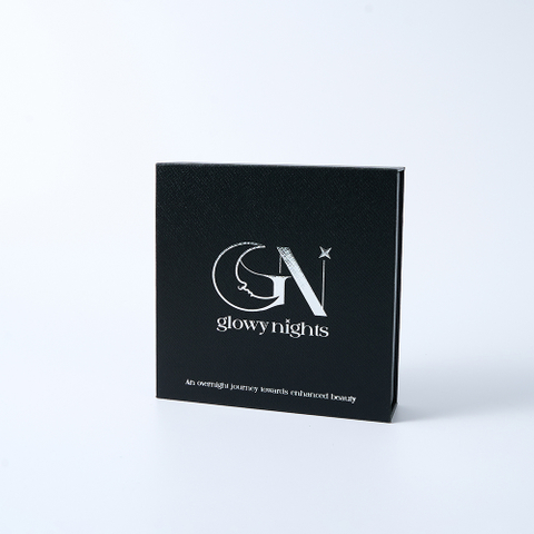 Custom Black Magnetic Gift Box with Hot Stamping Logo