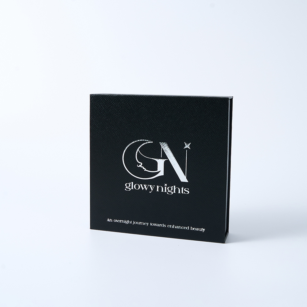 Custom Black Magnetic Gift Box with Hot Stamping Logo