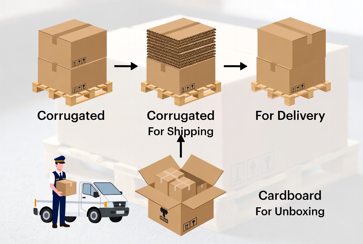 E Commerce Packaging Workflow With Corrugated And Cardboard