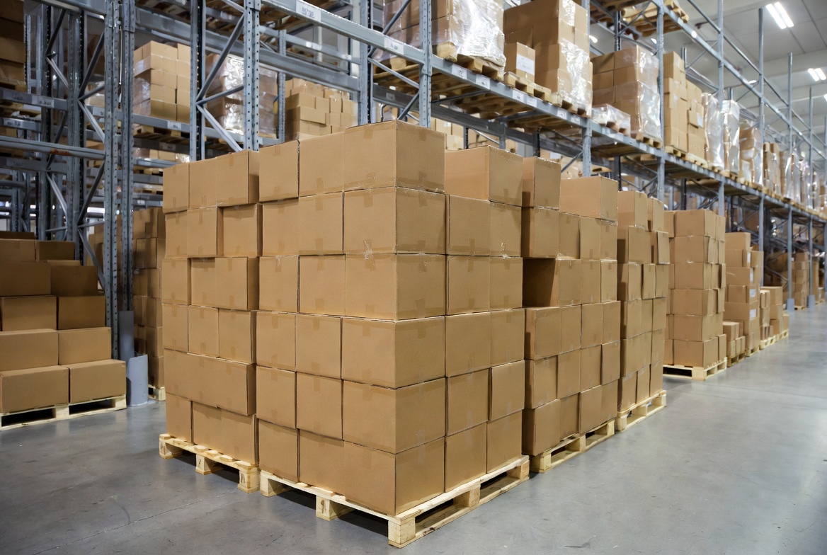 Warehouse Shipping Box Stacking