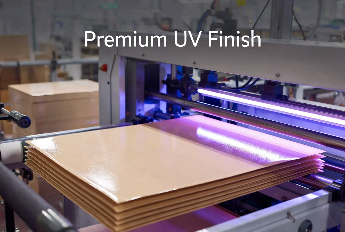 UV Coating Process On Rigid Boxes