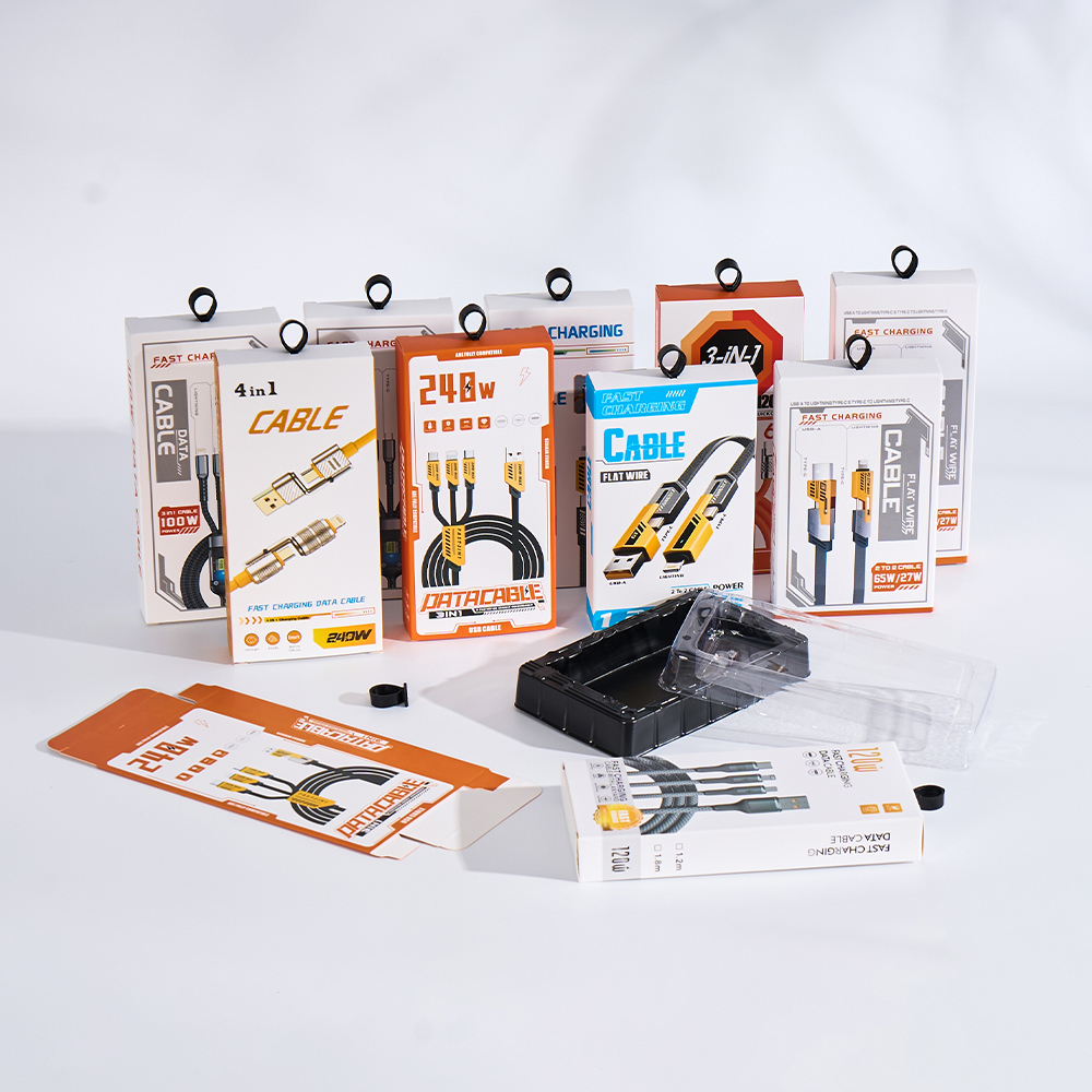 Custom Clear Window Rigid Boxes for Consumer Electronics Packaging