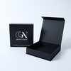 Custom Black Magnetic Gift Box with Hot Stamping Logo