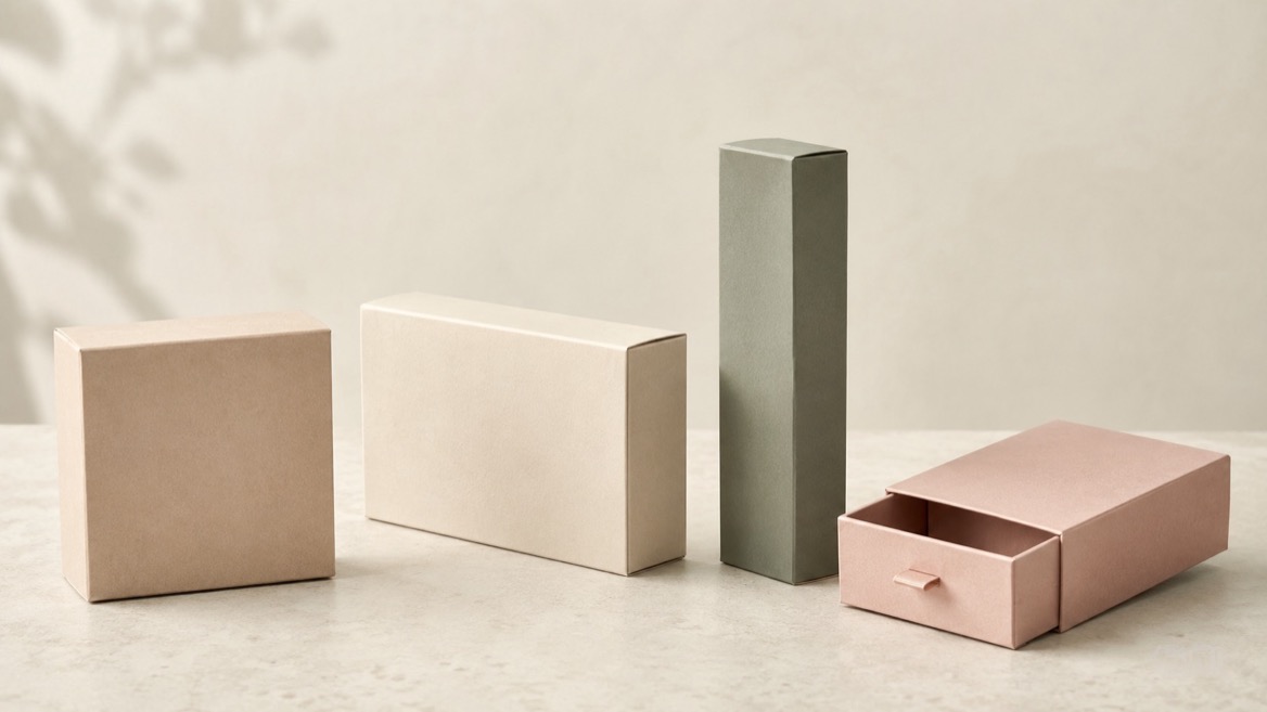 Packaging Shape Comparison Scene